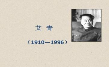 艾青诗选读后感800字5篇