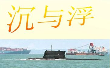 沉与浮中班教案模板5篇