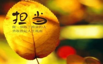 有担当作文精选5篇