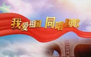 唱国歌时的心得体会8篇