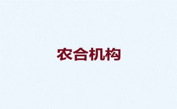 农合总结报告6篇