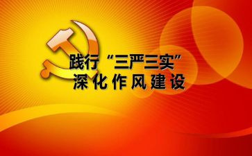 三严心得体会优质6篇