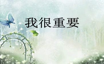 我很重要作文作文500字8篇