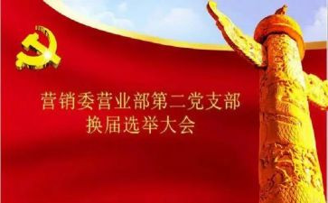 党支部换届选工作报告优质7篇